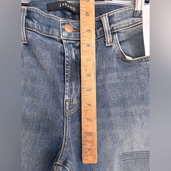 J Brand Reunion Mid Rise Raw Hem Skinny Jean Patchwork Size 29 - Picture 7 of 13